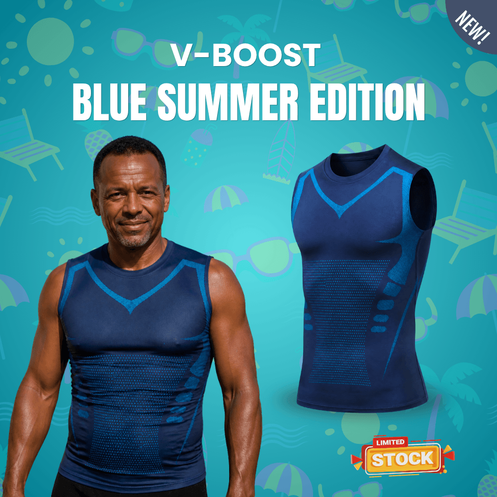 Blue compression shaping vest