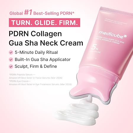 Neck firming cream with gua sha applicator