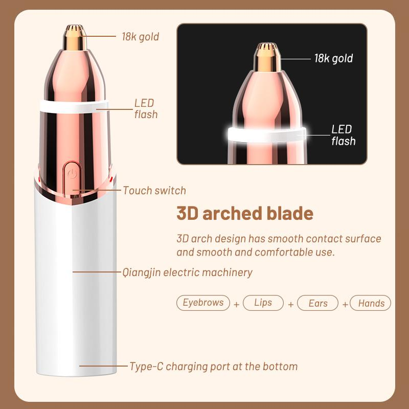 2-in-1 Face and Brow Trimmer